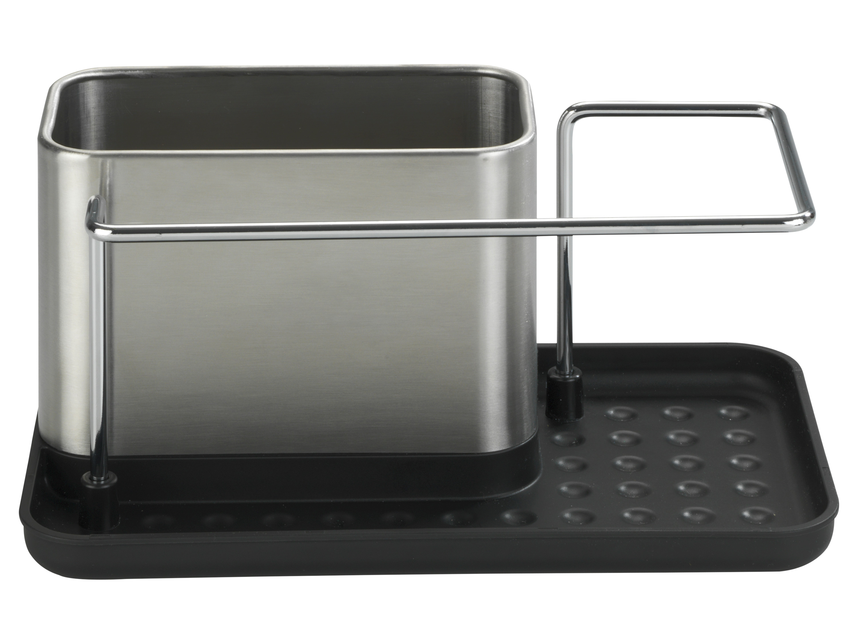 Wenko Nerezový organizér na mycí potřeby (obdélníková/nerezová ocel)