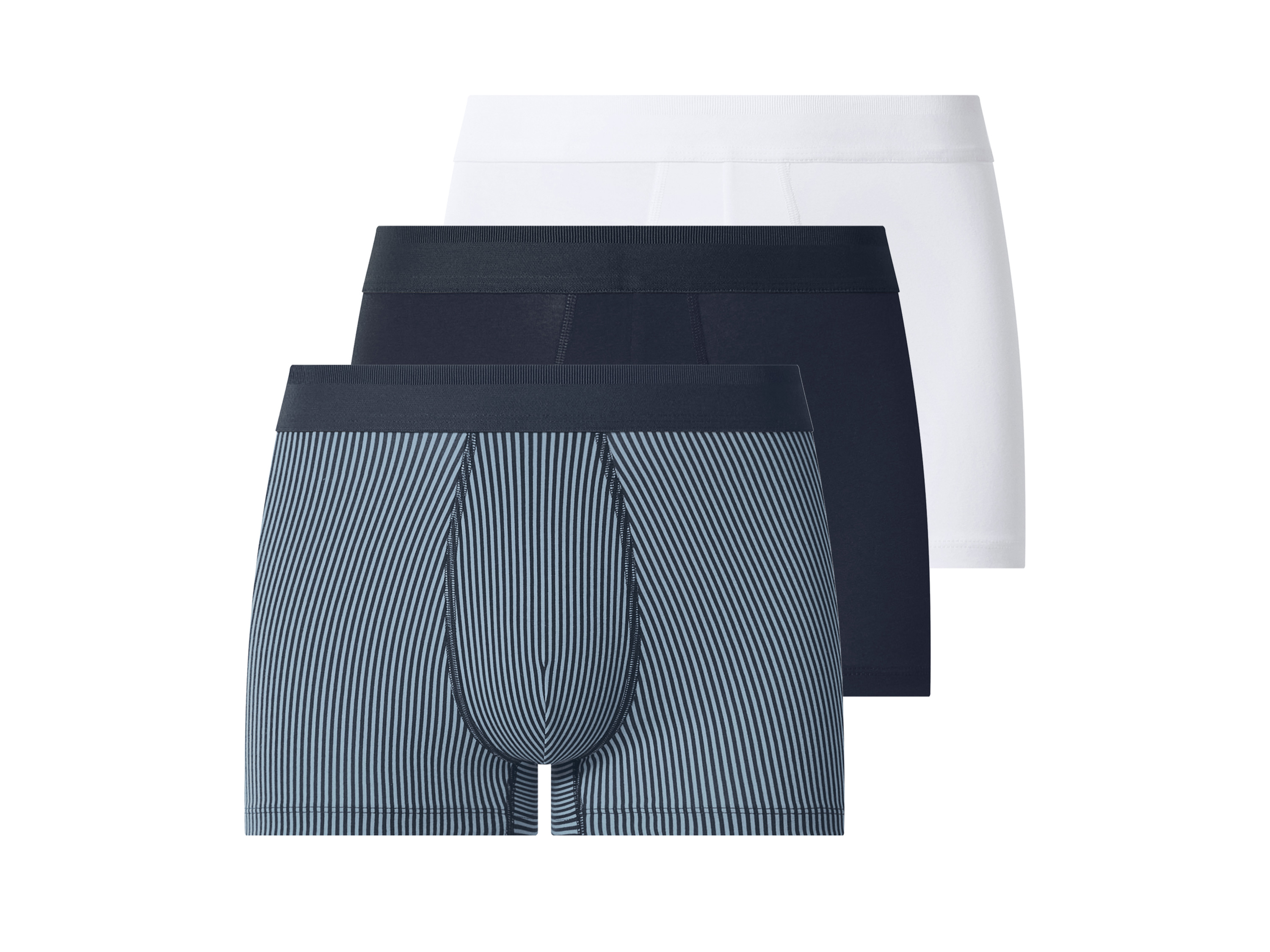 esmara Men Pánské boxerky, 3 kusy (navy modrá / bílá, 5/M)