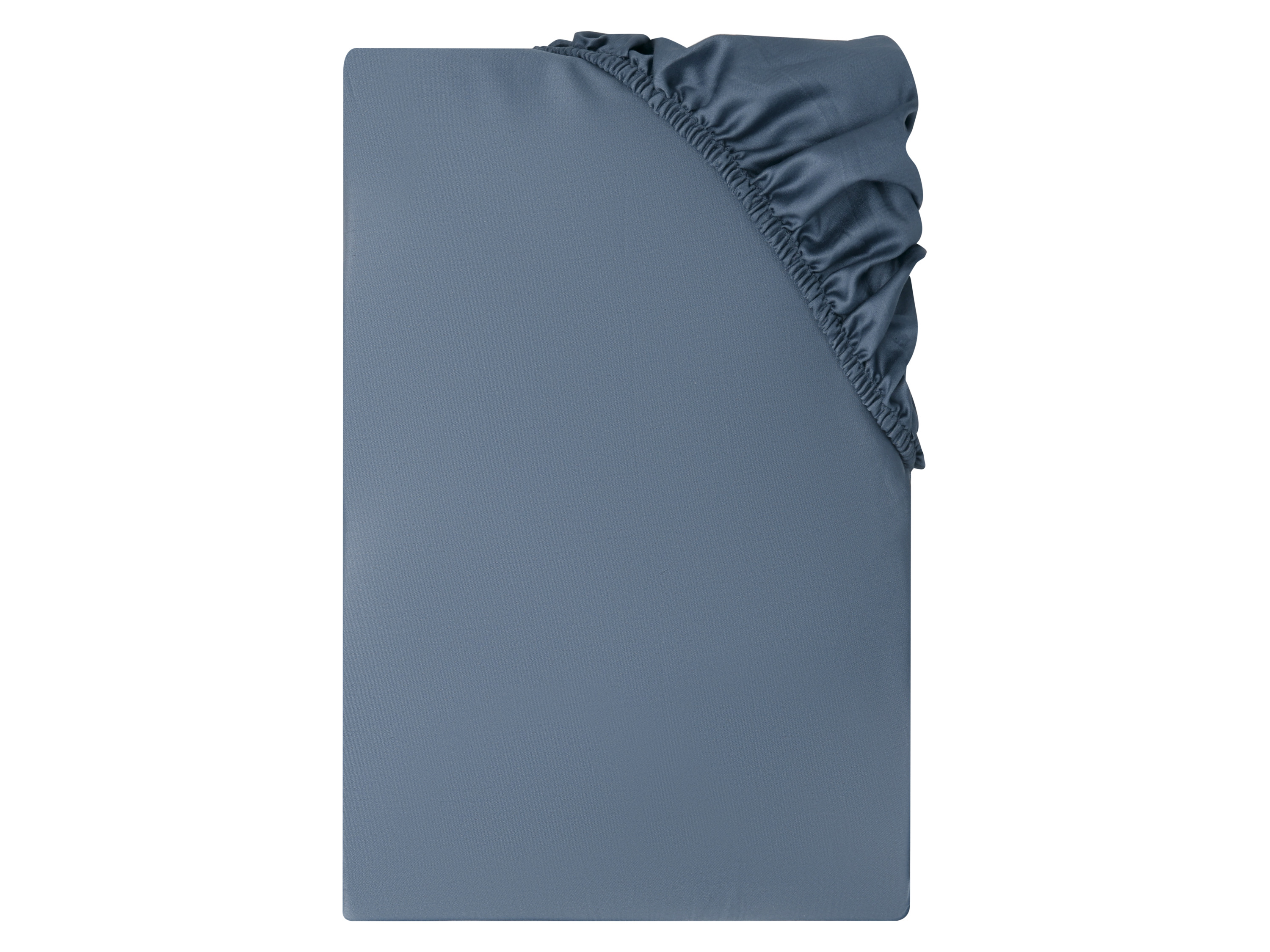 Livarno® Saténové napínací prostěradlo, 180-200 x 200 cm (modrá)