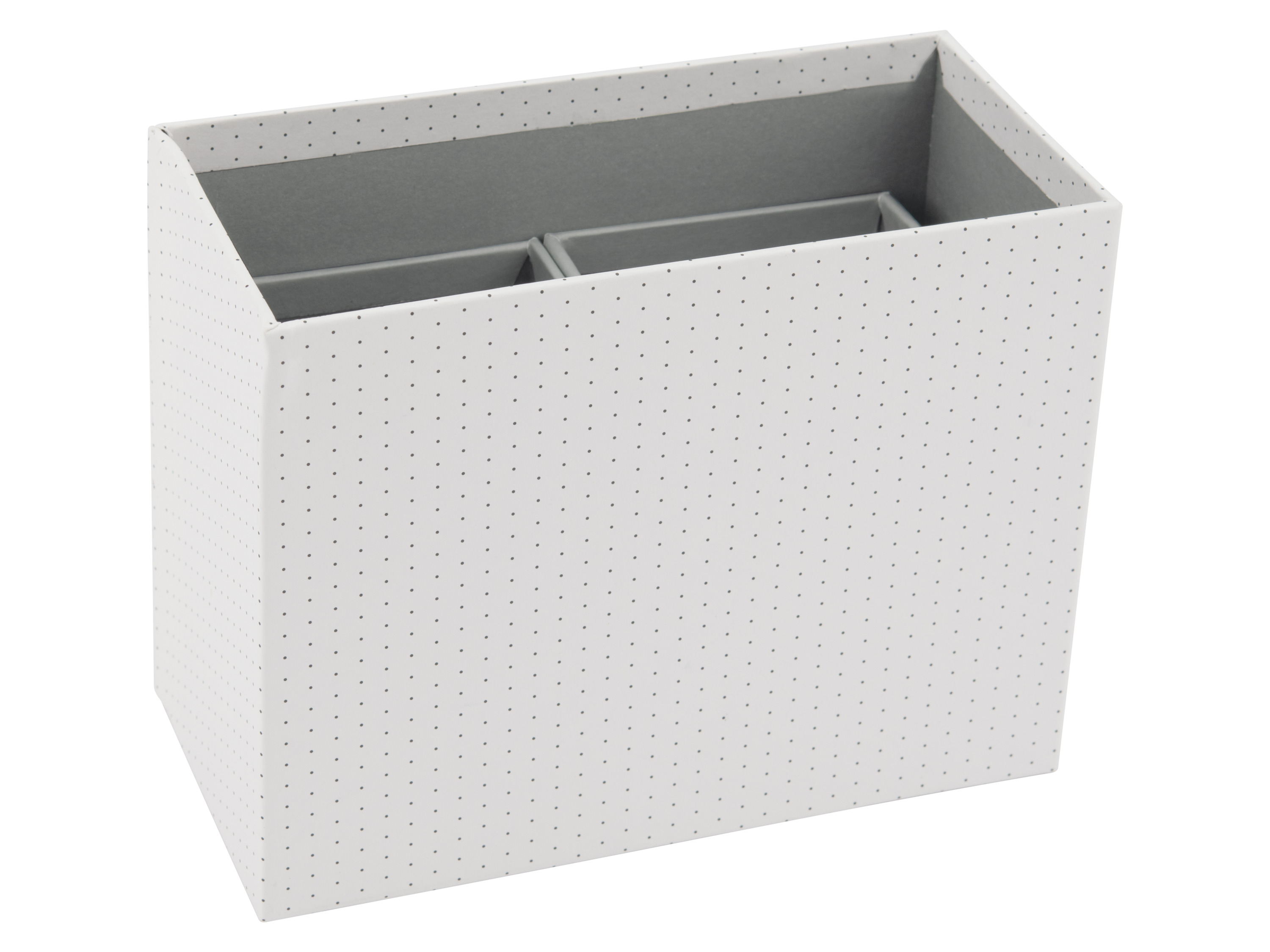 crelando® Stojan na spisy / kancelářský box / držák na tužky (sada držáků na tužky, bílá)