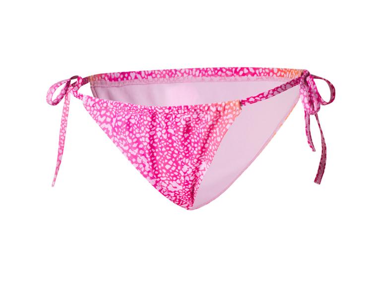 Růžové zavinovací bikiny s leopardim vzorem.