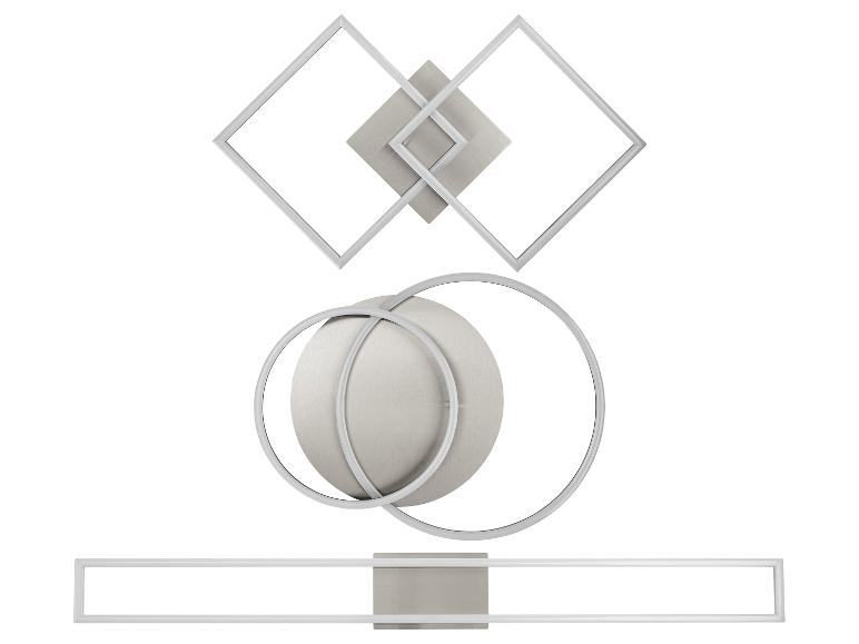 Designové nástěnné svítidla: geometrické tvary, moderní styl.