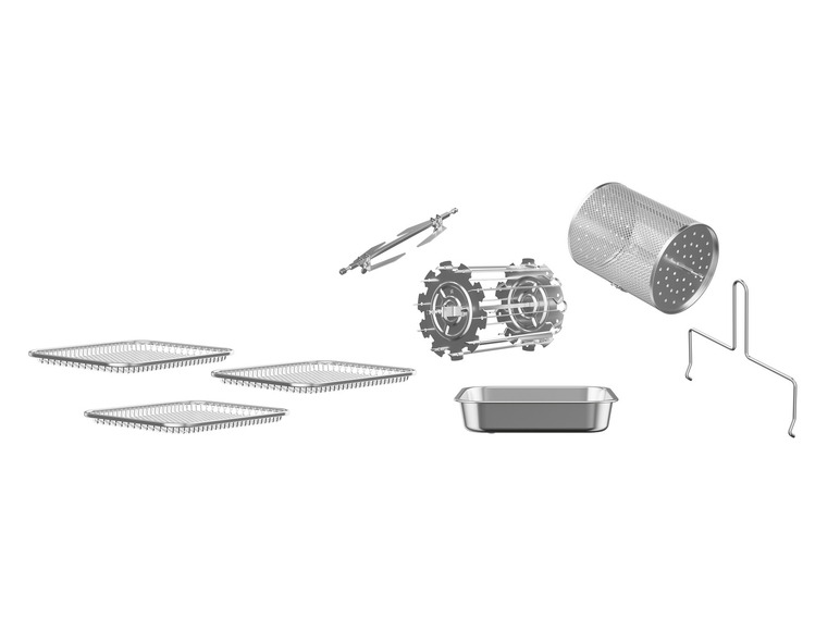 Zobrazit na celou obrazovku SILVERCREST® KITCHEN TOOLS Horkovzdušná fritéza 9 v 1 SHF 1700 B1, 12 l - Obrázek 8
