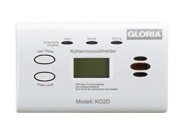  Zobrazit na celou obrazovku GLORIA Detektor oxidu uhelnatého KO2ED - Obrázek 4