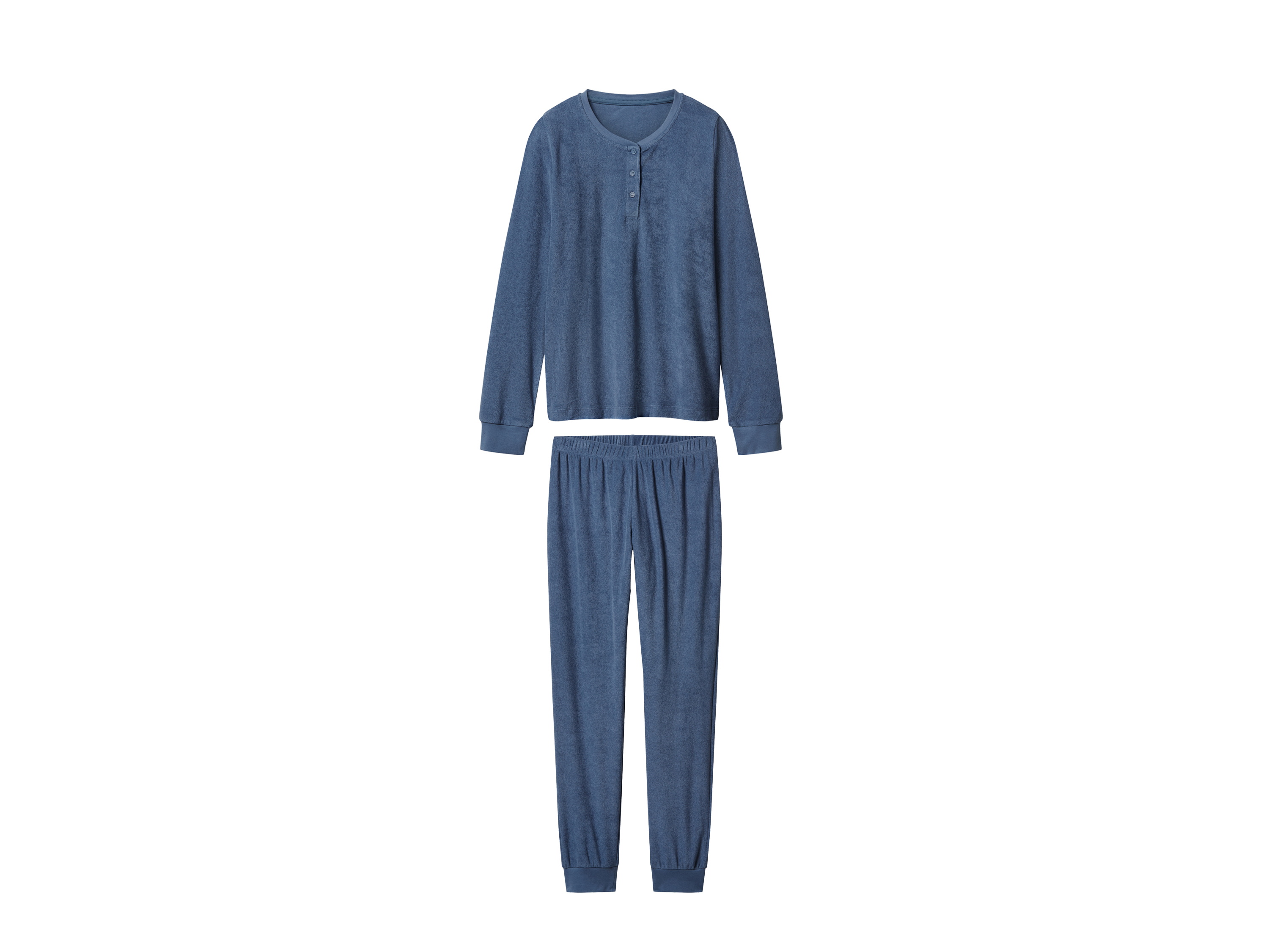 esmara® Dámské froté pyžamo (modrá, S(36/38))