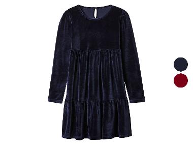 Dívčí velurové šaty