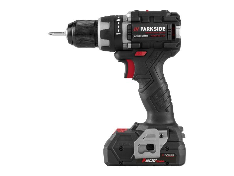 Černo-šedá akumulátorová vrtačka s baterií 4.0Ah a 20V, s textem „BRUSHLESS“ a „60Nm BL“.