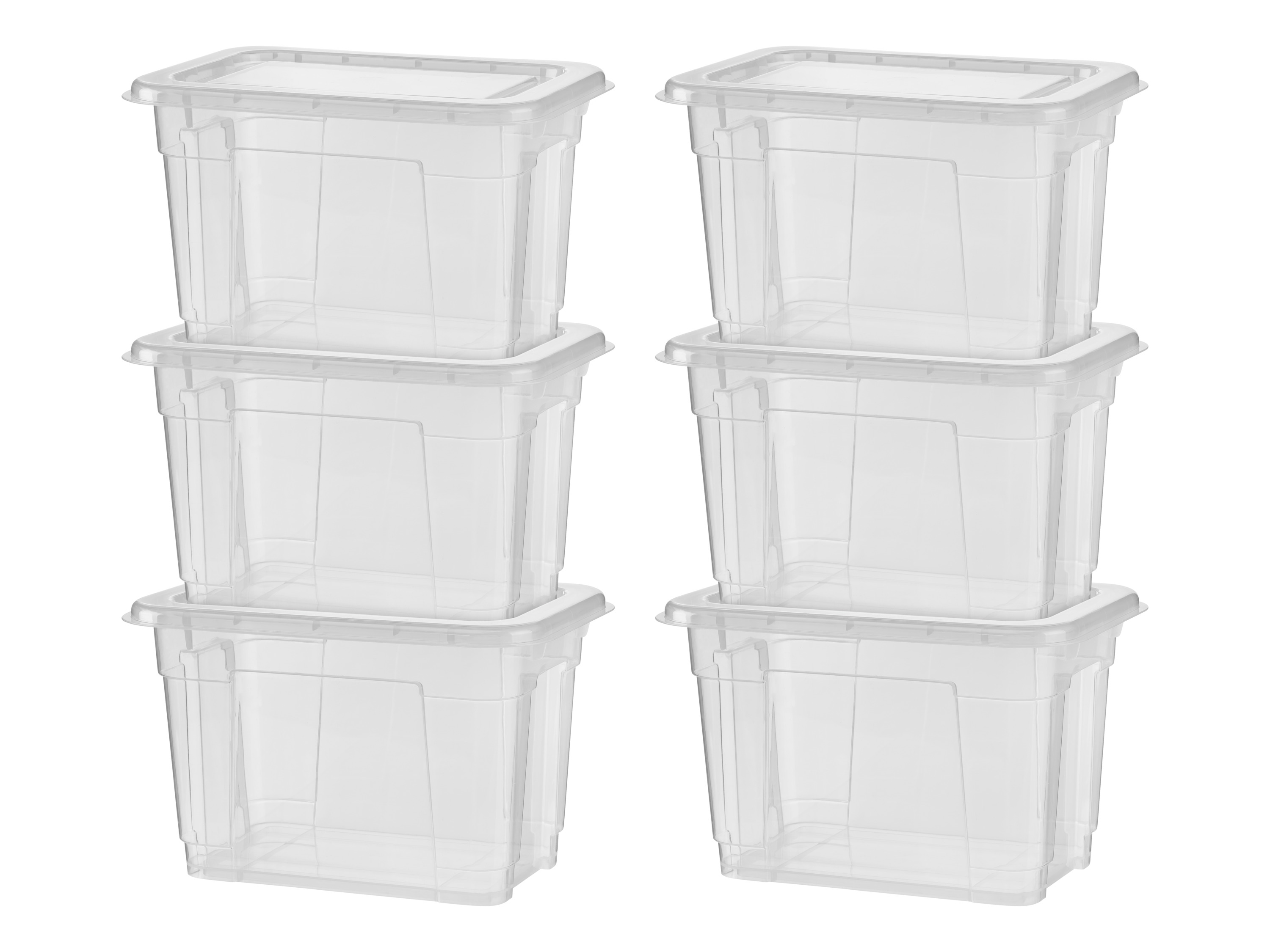 Livarno home Úložný box s víkem, 5 l, 6 kusů