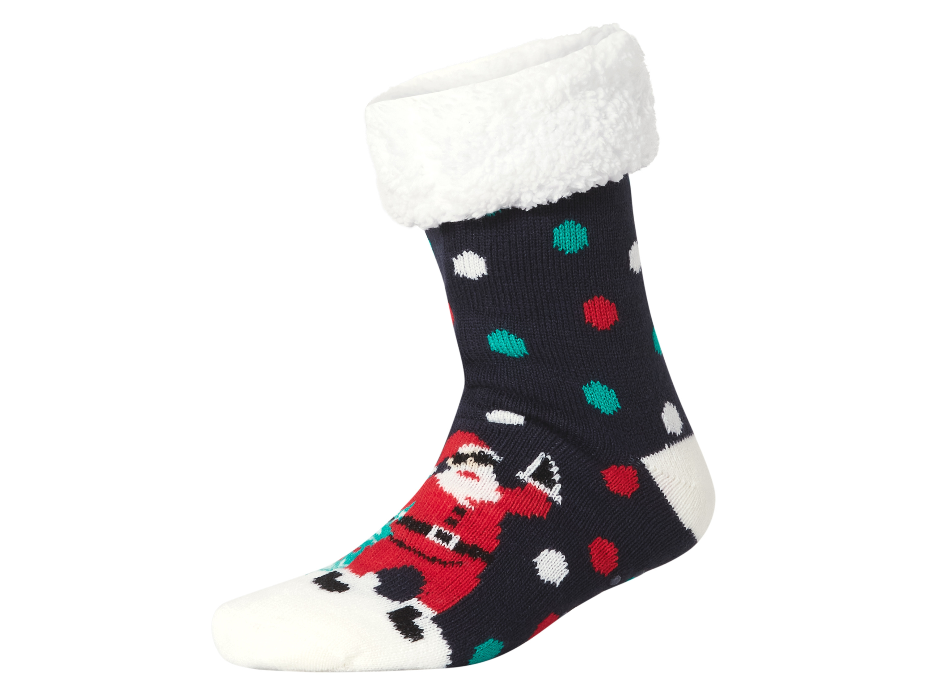 Dámské / Pánské vánoční hebké ponožky (navy modrá, 43-46)