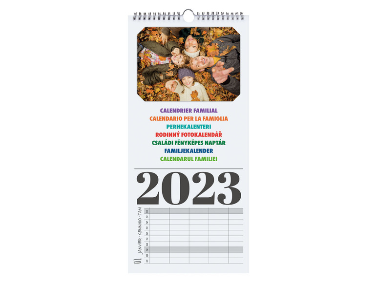 Fotokalendář / Kreativní kalendář (rodinný pro fotografie)