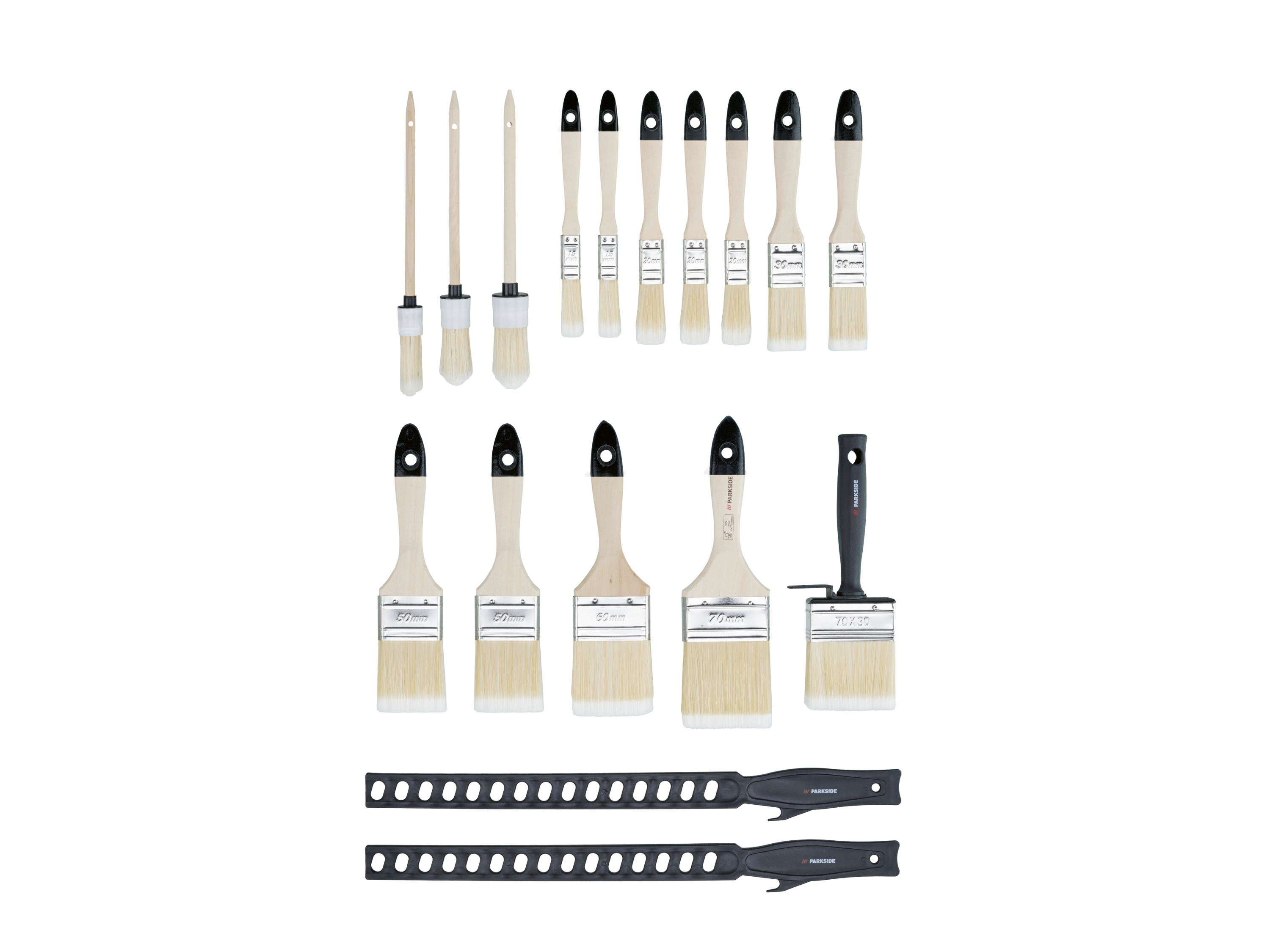 Parkside® Sada štětců Xxl, 17dílná (akryl, 17 kusů)