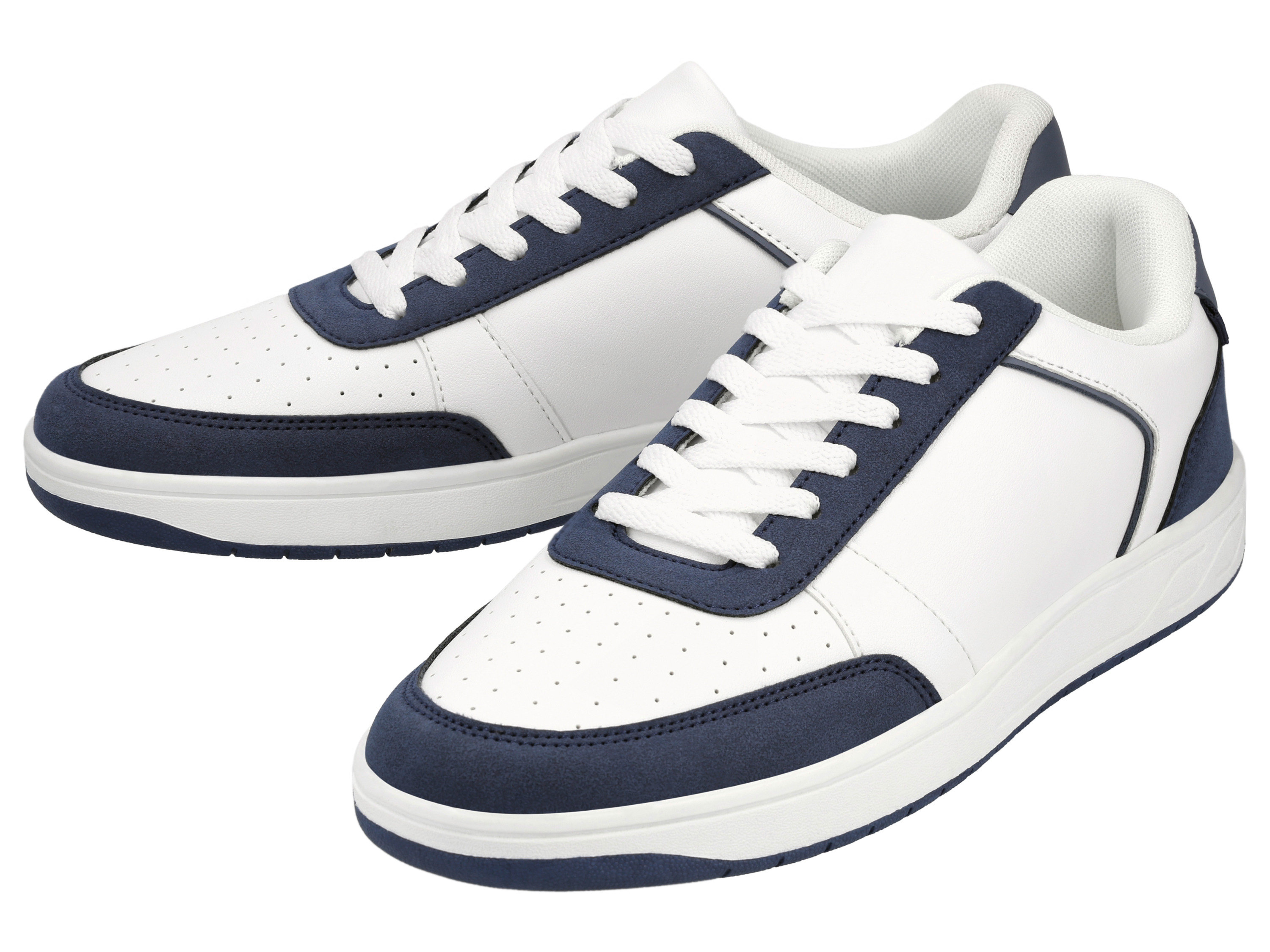 esmara Men Pánská obuv „Sneaker" (bílá / navy modrá, 41)
