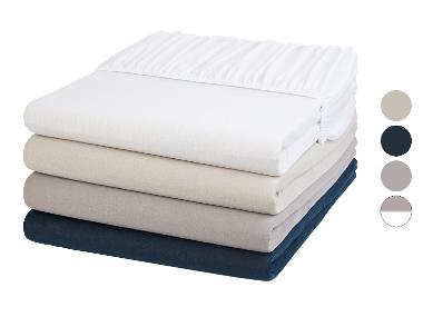 LIVARNO home Žerzejové napínací prostěradlo, 140-160 x 200 cm, 2 kusy