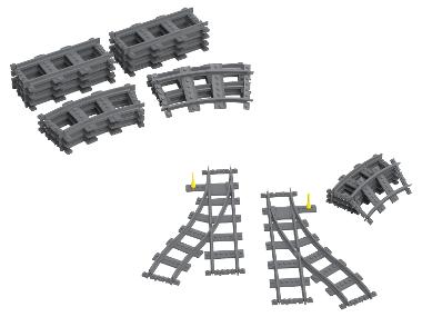 Playtive Clippys Sada kolejnic / výhybek