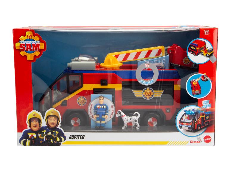 Simba Fireman Sam Jupiter hasičské auto s figurkami a dalmatinem.
