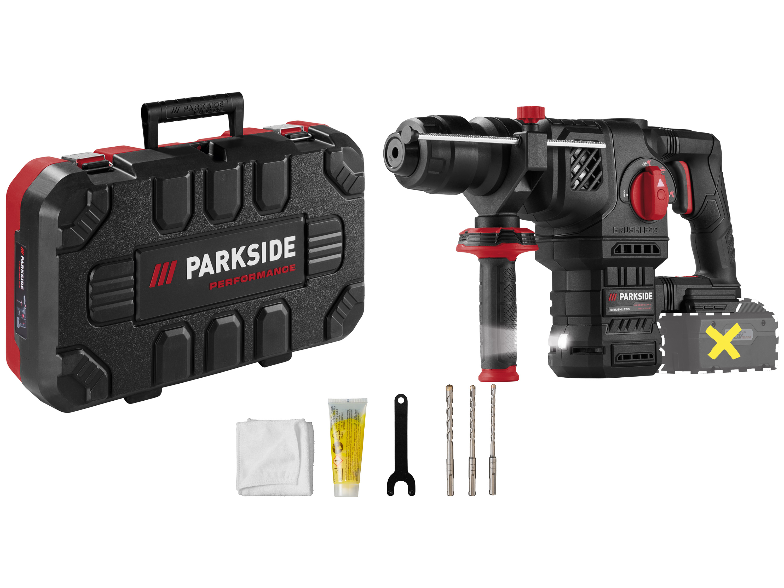 Parkside Performance® Aku kombinované kladivo Pkhap 2058 A1 – bez akumulátoru a nabíječky