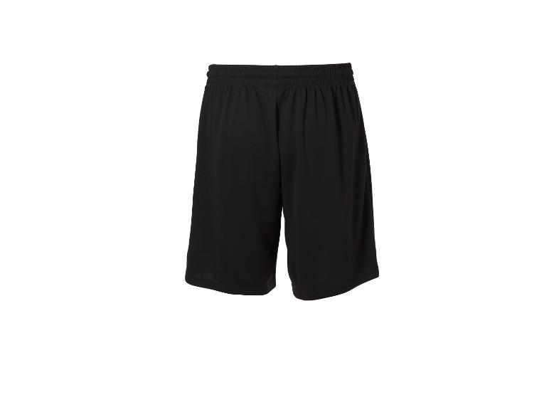 Černé sportovní šortky s elastickým pasem