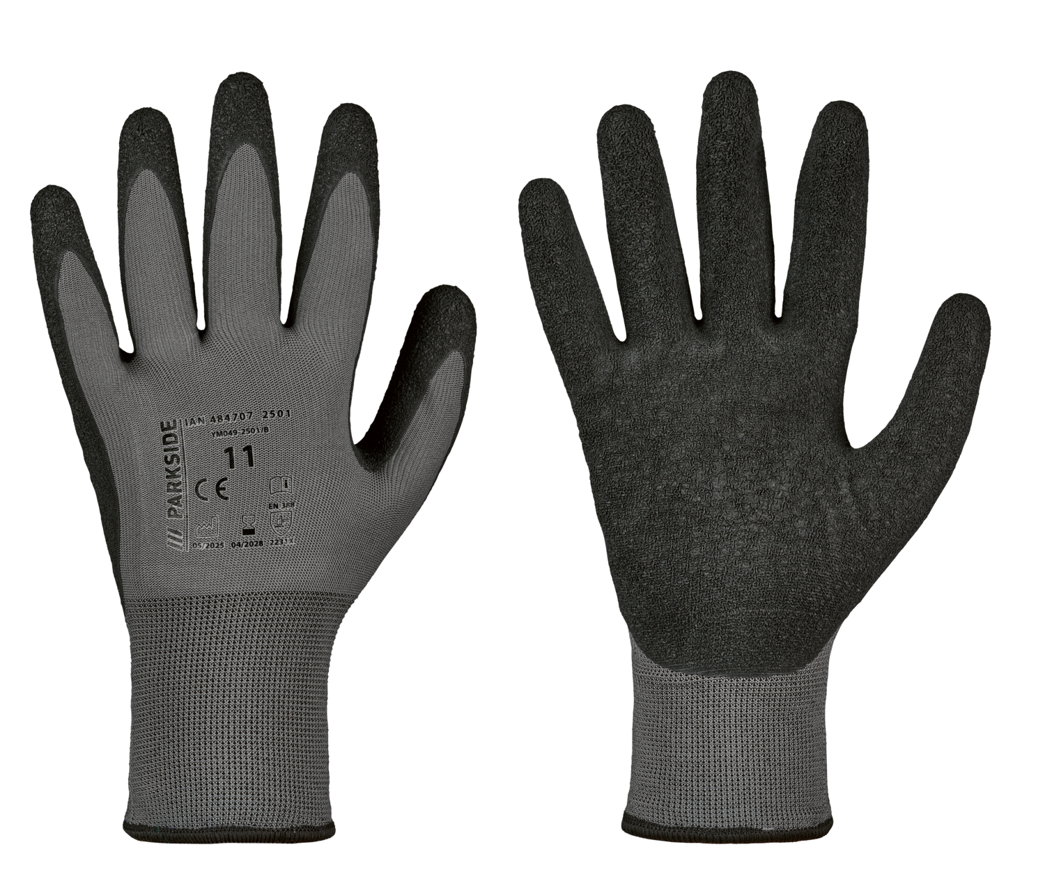 Parkside® Dámské / Pánské zimní pracovní rukavice (šedá/černá)