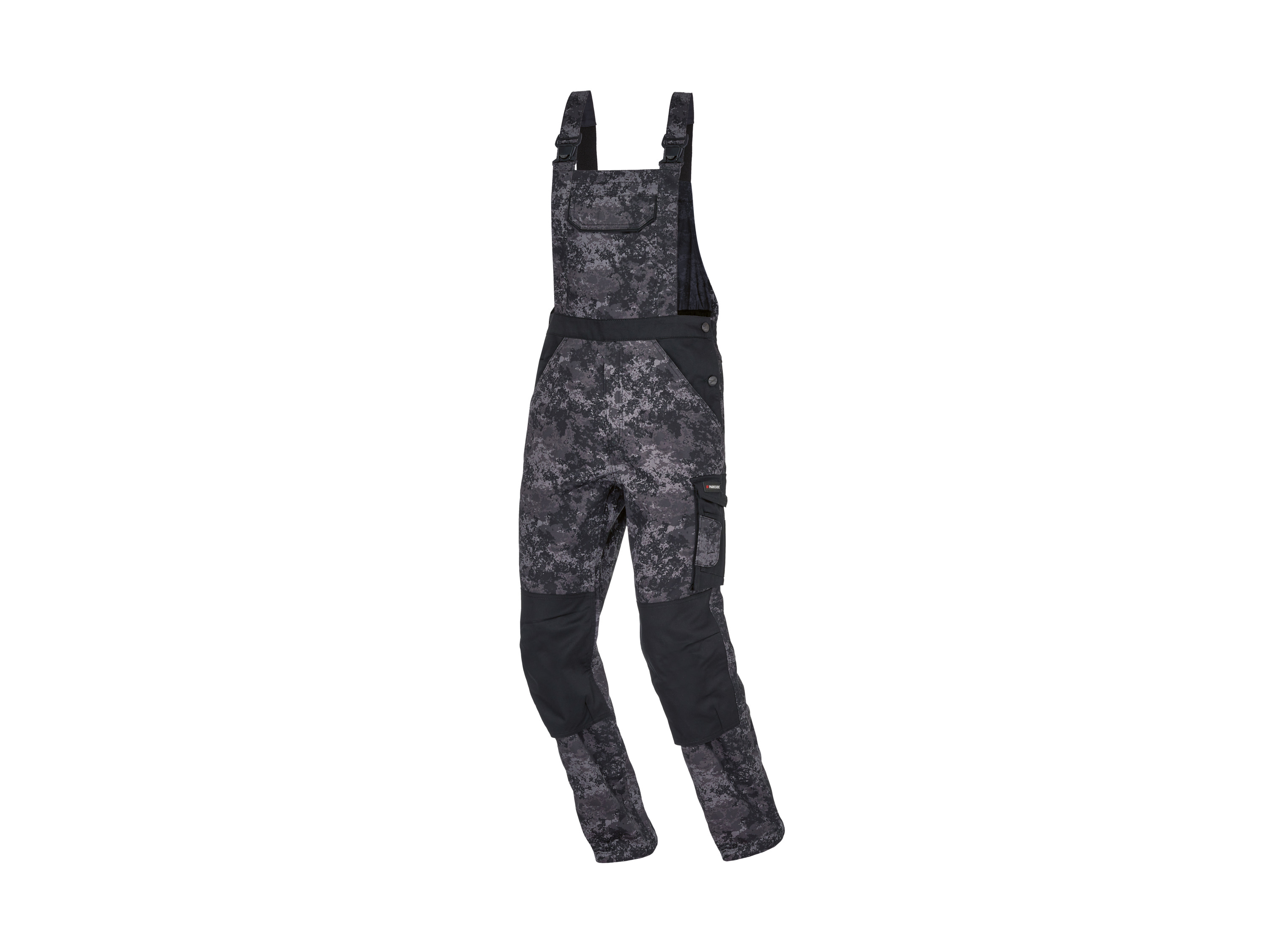 Parkside® Pánské pracovní kalhoty s laclem (vzorovaná, 50)