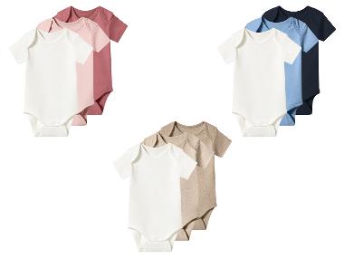 lupilu® Dětské body s BIO bavlnou, 3 kusy