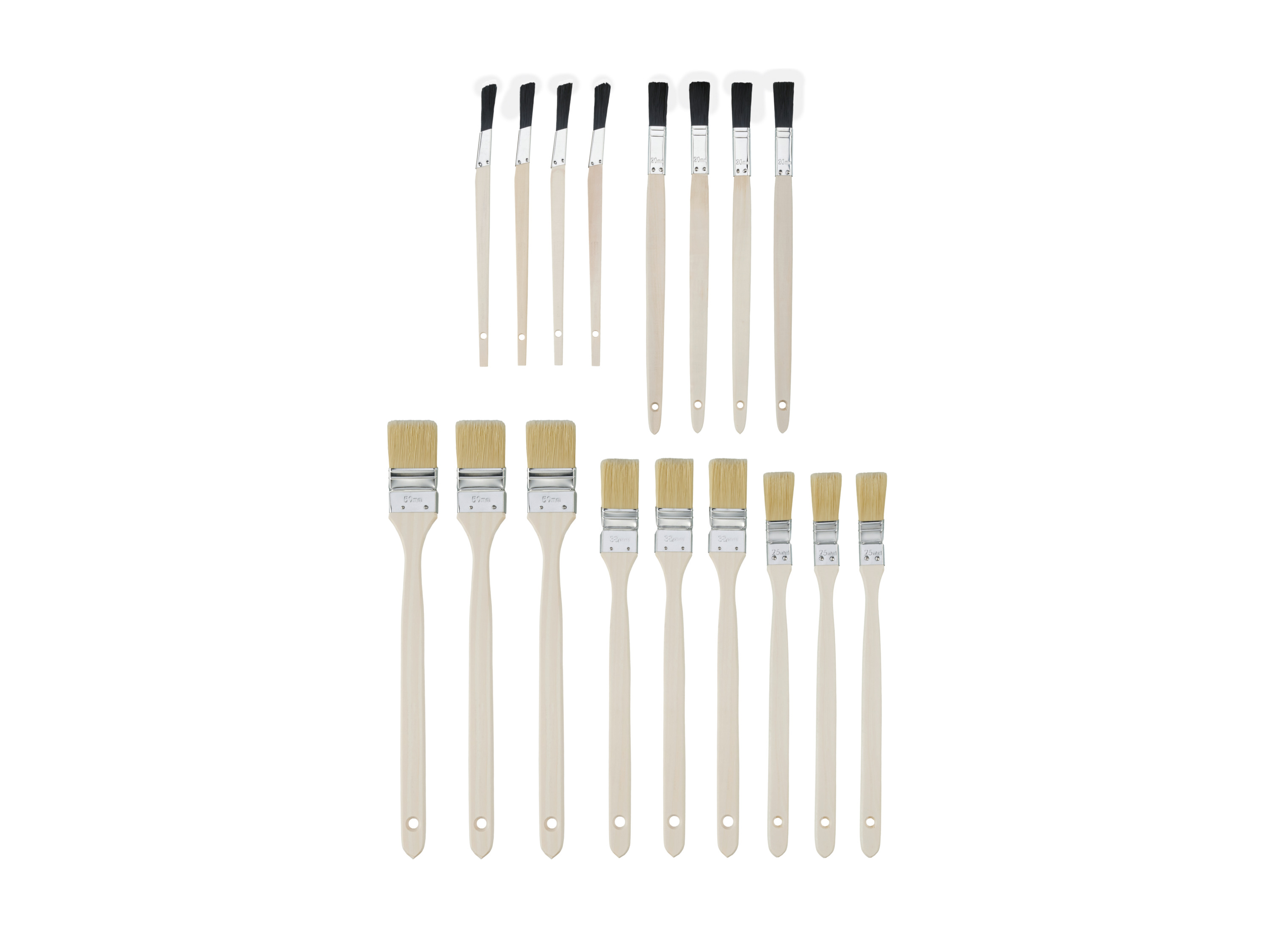 Parkside® Sada štětců Xxl, 17dílná (dlouhá rukojeť, 17 kusů)