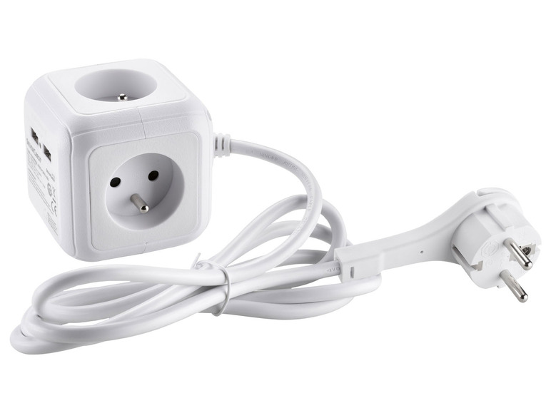  Zobrazit na celou obrazovku SILVERCREST® Zásuvková kostka s USB porty - Obrázek 1