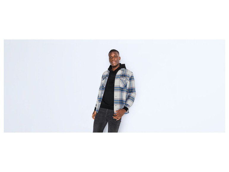  Zobrazit na celou obrazovku LIVERGY® Pánský flanelový overshirt - Obrázek 3
