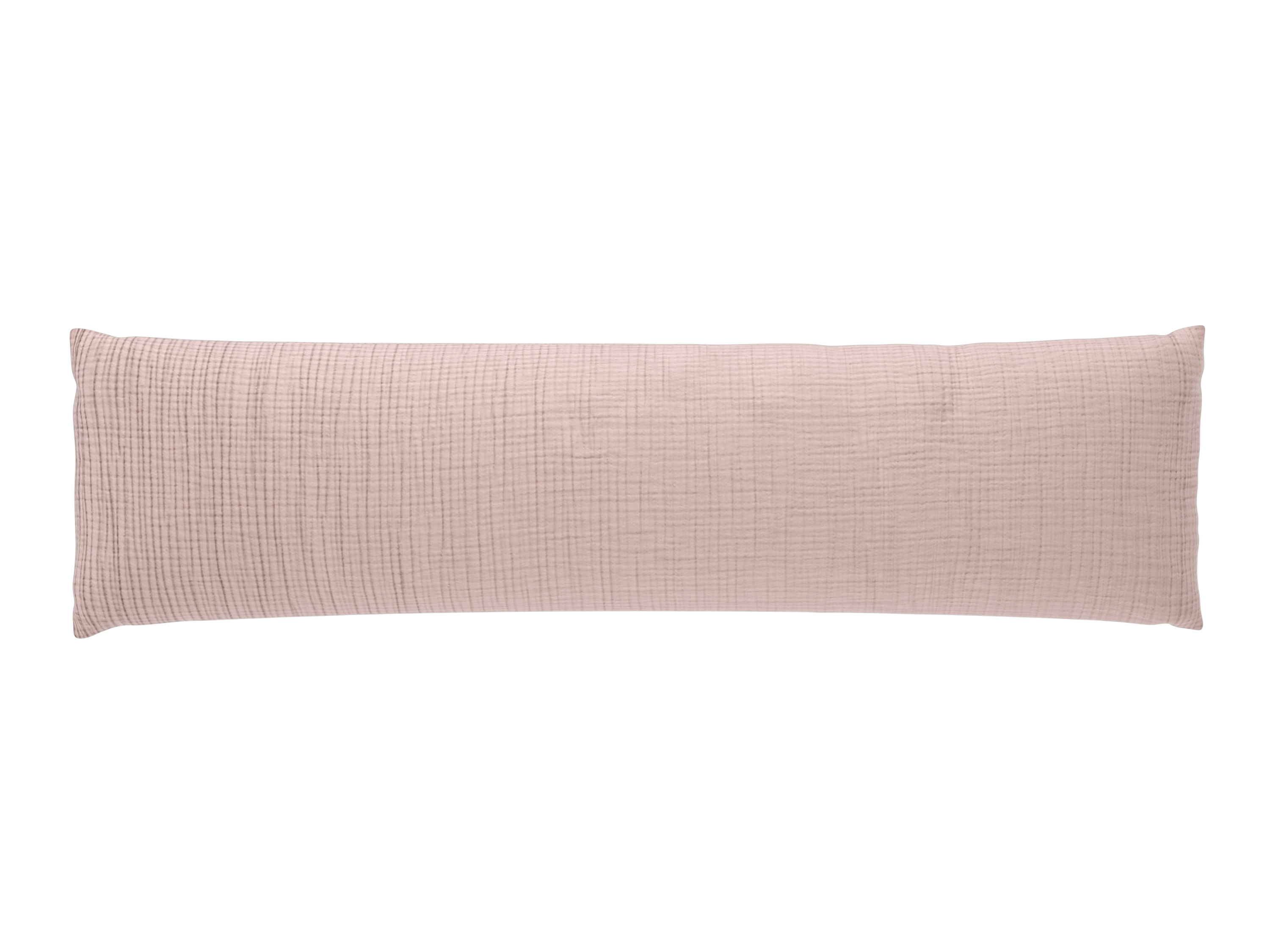 Livarno® Mušelínový potah na polštář pro spánek na boku, 40 x 145 cm (světle růžová)