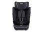 Černá dětská autosedačka s šedými akcenty a postrojem.