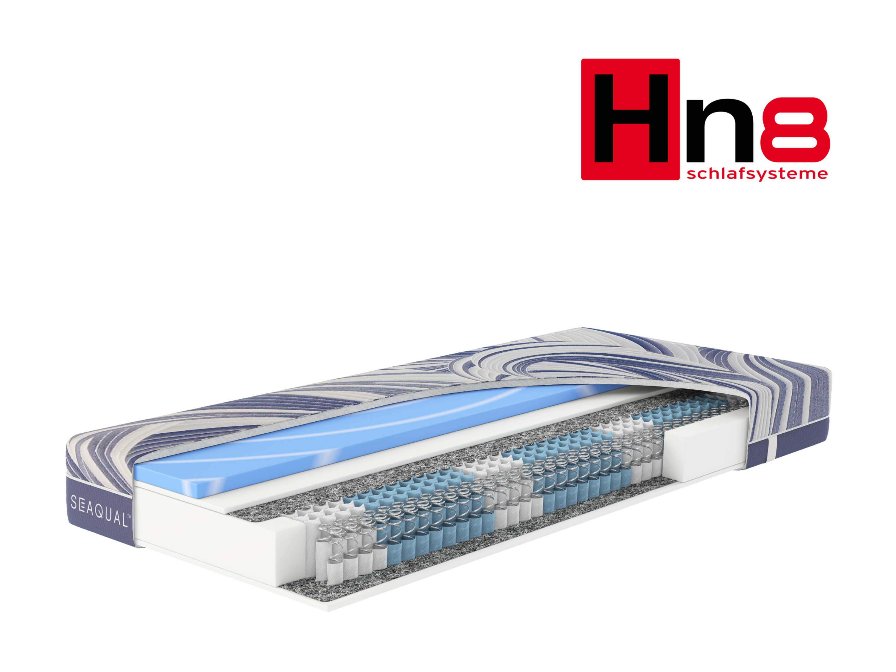 Hn8 Schlafsysteme 7zónová taštičková matrace Ocean Clean TFK (H2, 140 x 200 cm)