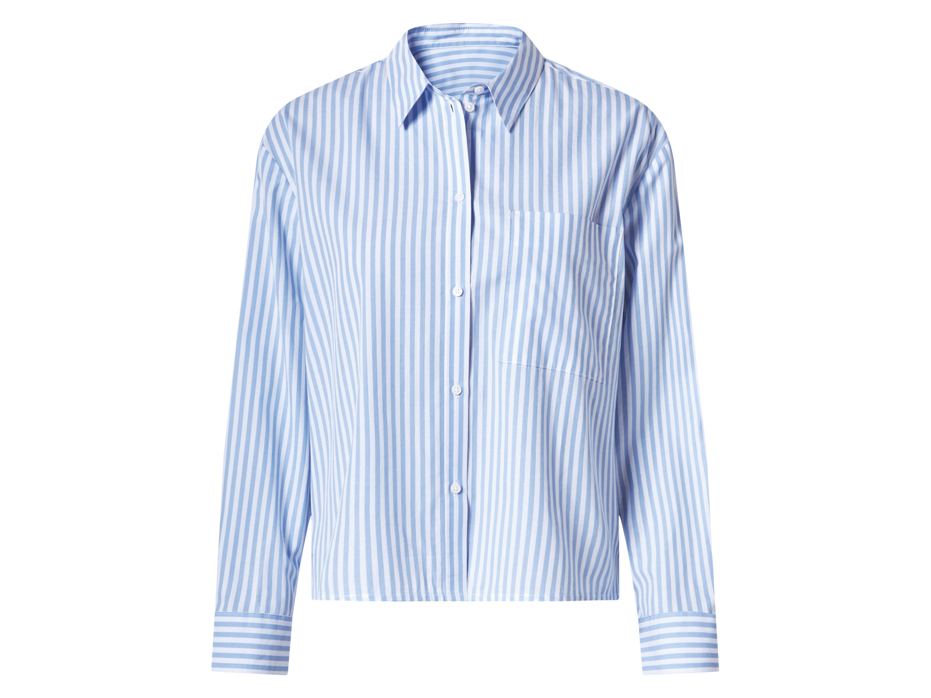 esmara® Dámská košilová halenka (modrá/bílá, 40)