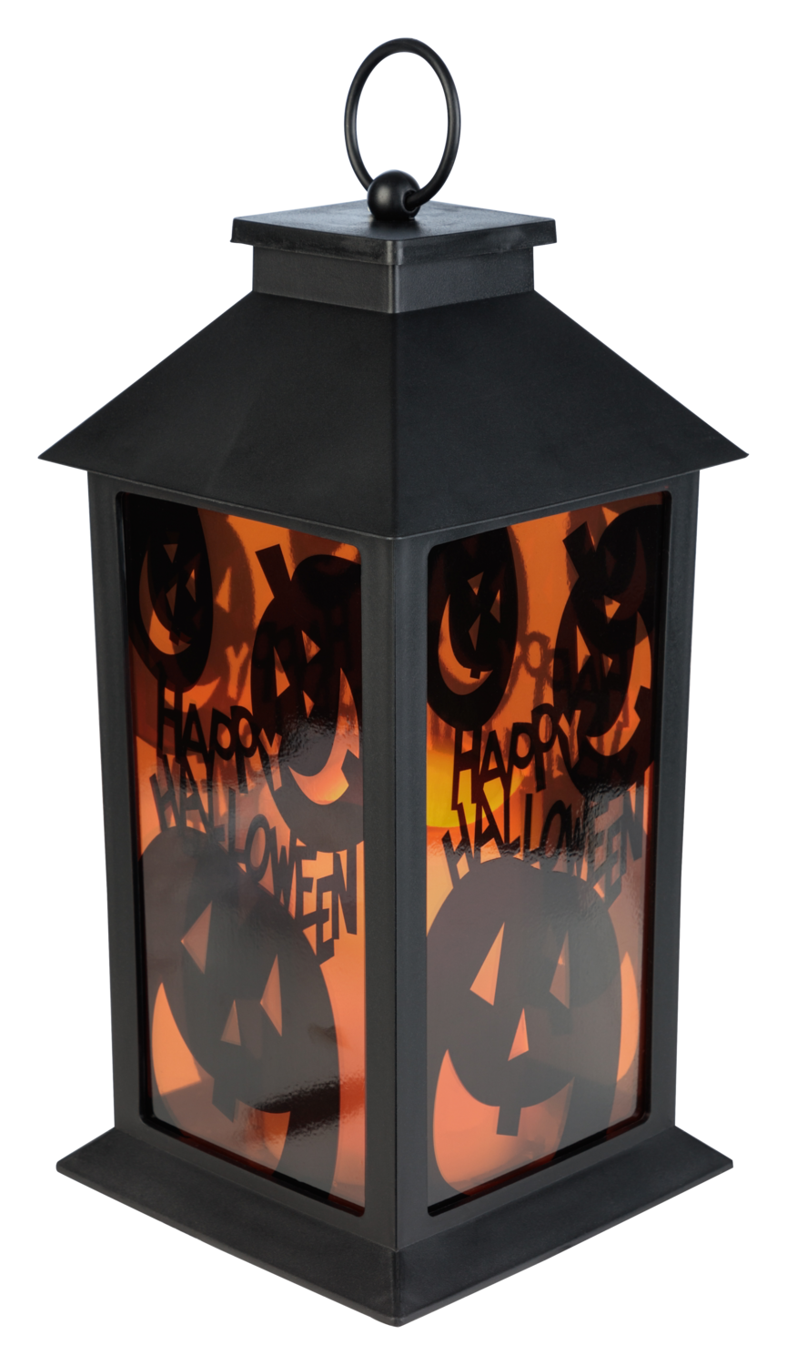 Halloweenská LED lucerna (oranžová)
