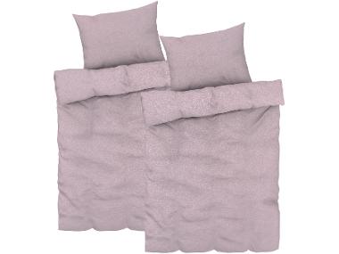 Sada ložního povlečení Renforcé, 140 x 200 cm, 70 x 90 cm, puntíky / světle růžová, 2dílná