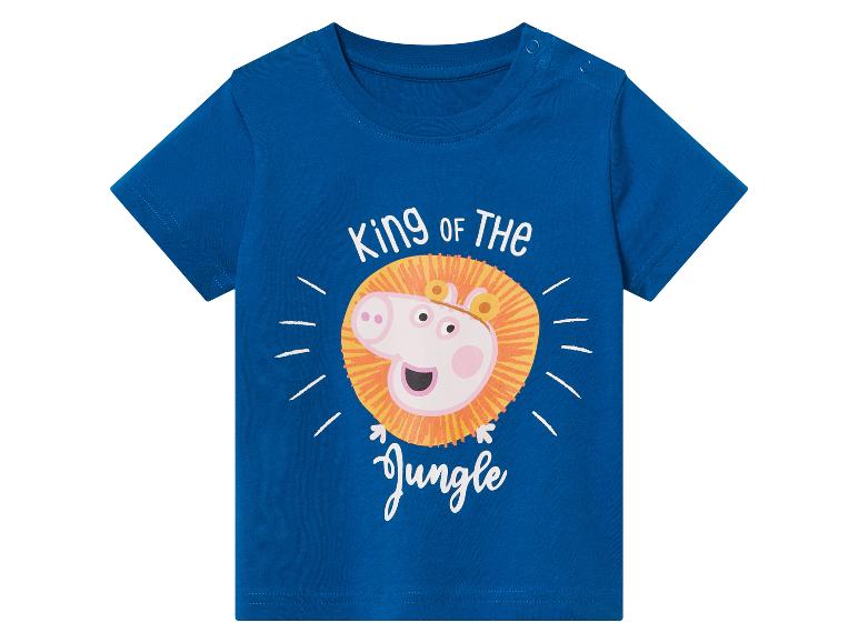 Modré dětské tričko, Peppa Pig jako lev, "Král džungle".