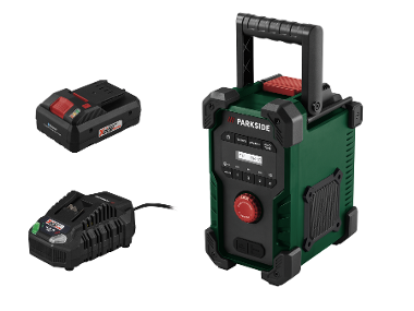 PARKSIDE® Aku stavební rádio PBR 10 A1, Smart 4 Ah