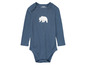 Modrý overal pro miminko s bílým medvědem od Lullu.