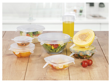 GOURMETmaxx Pružná silikonová víčka, 12dílná sada