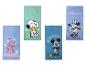 Koupací osušky s Mickeym, Minnie, Snoopym a Angel.