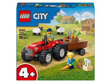 LEGO® City 60461 Červený traktor s přívěsem a ovcemi