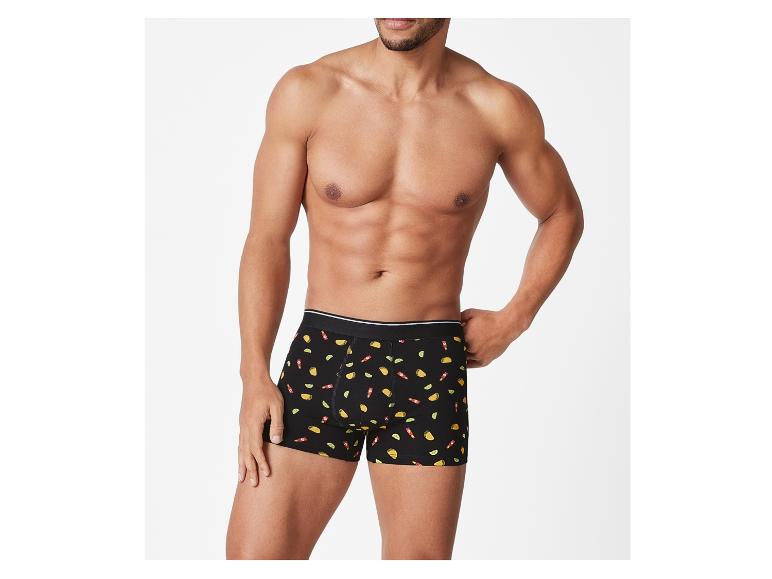 Páne boxershorts, vzor s taco a limetkami, vtipný styl.