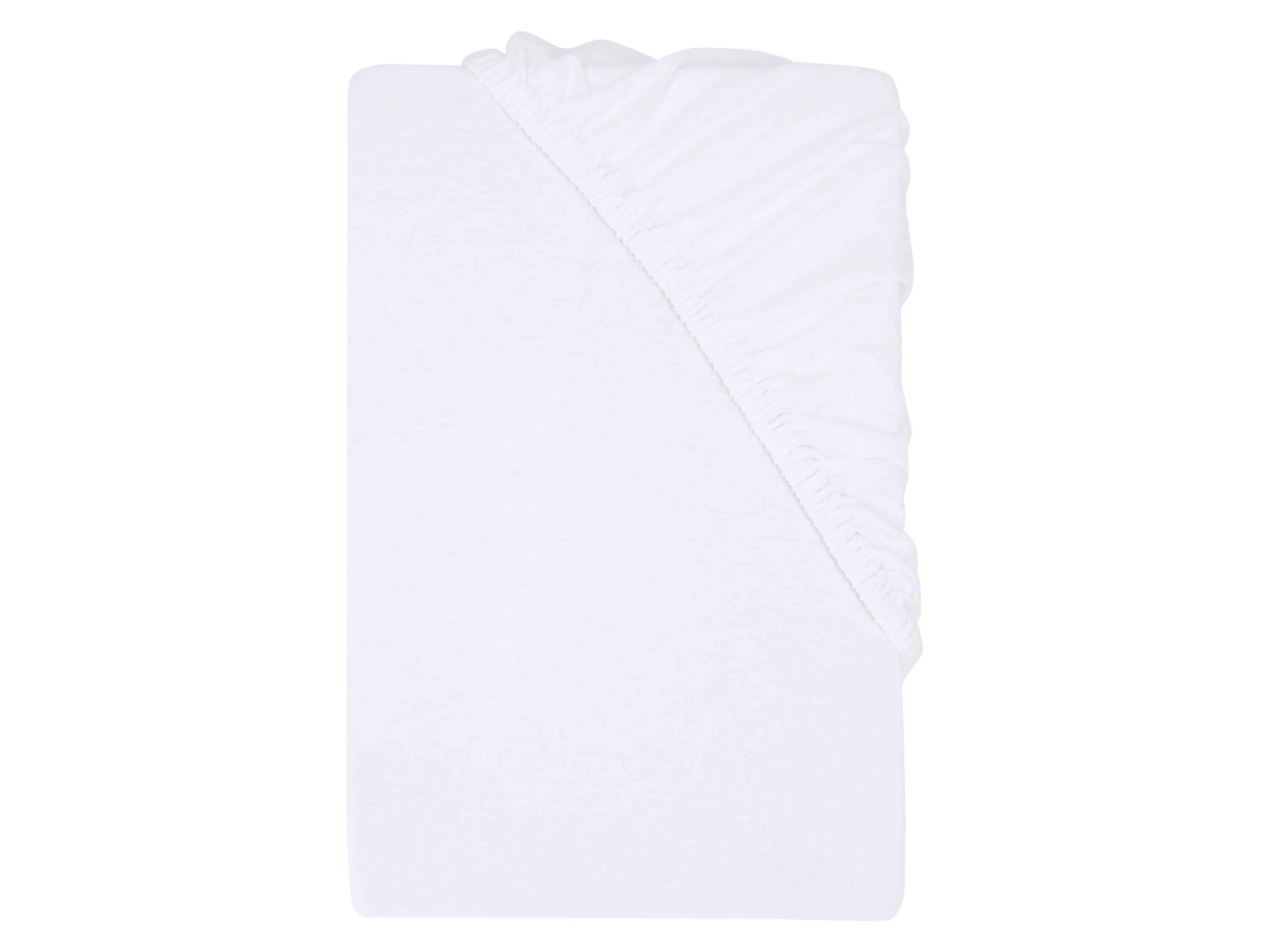 Livarno® Žerzejové napínací prostěradlo, 180–200 x 200 cm (bílá)