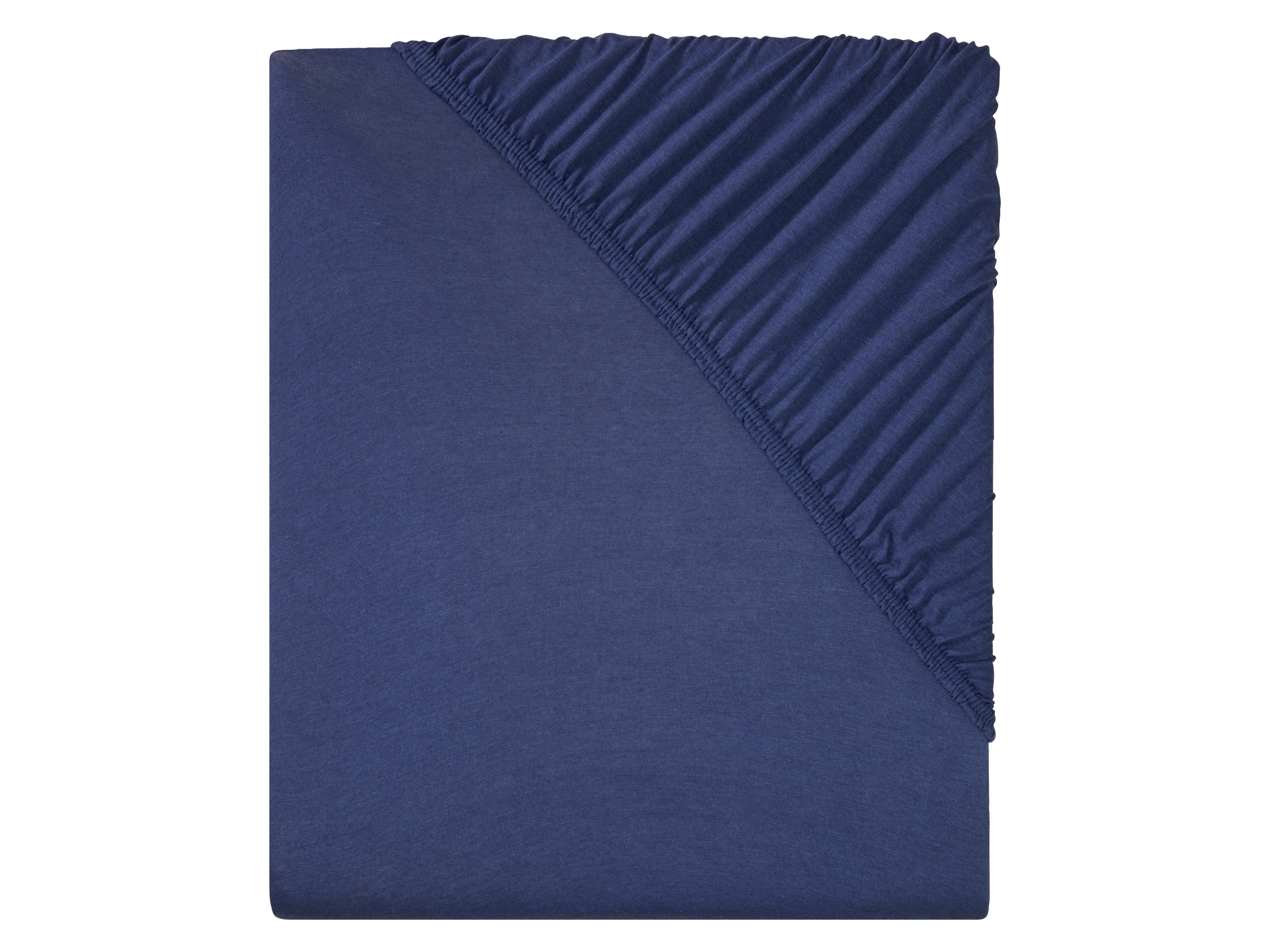 Livarno home Žerzejové napínací prostěradlo 90-100 x 200 cm (tmavě modrá)