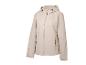 Béžová bunda s kapucí a zipem
