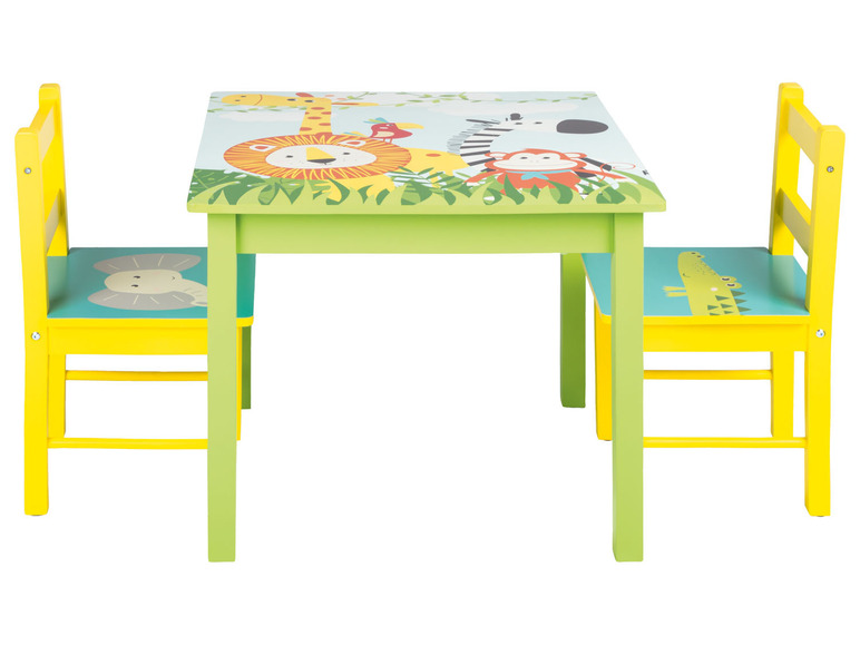  Zobrazit na celou obrazovku LIVARNO home Dětský stůl s lavicí a 2 židličkami Safari - Obrázek 13