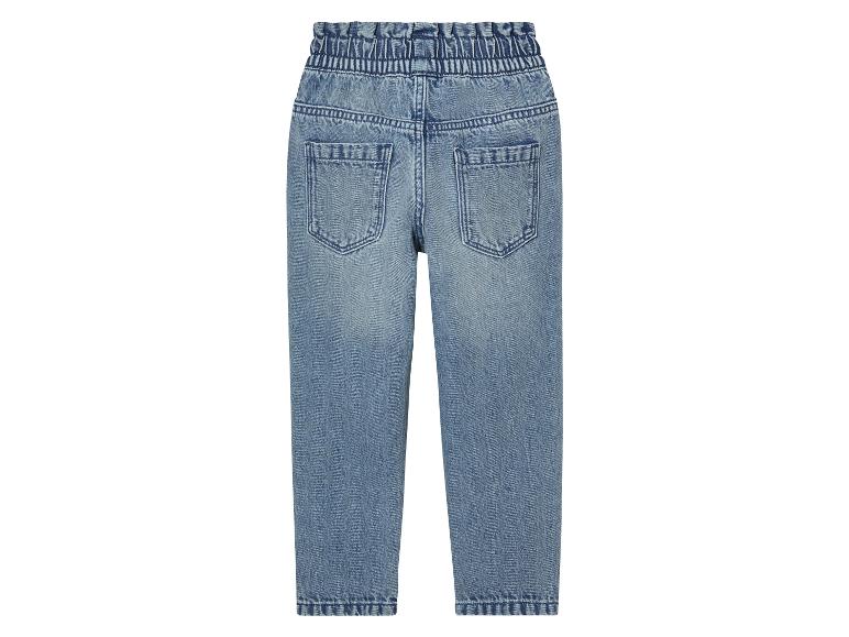 Dětské džíny, rovný střih, světlý denim.