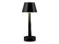Černá stojací lampa s stínítkem