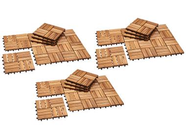 LIVARNO® Dřevěné dlaždice, 27 kusů