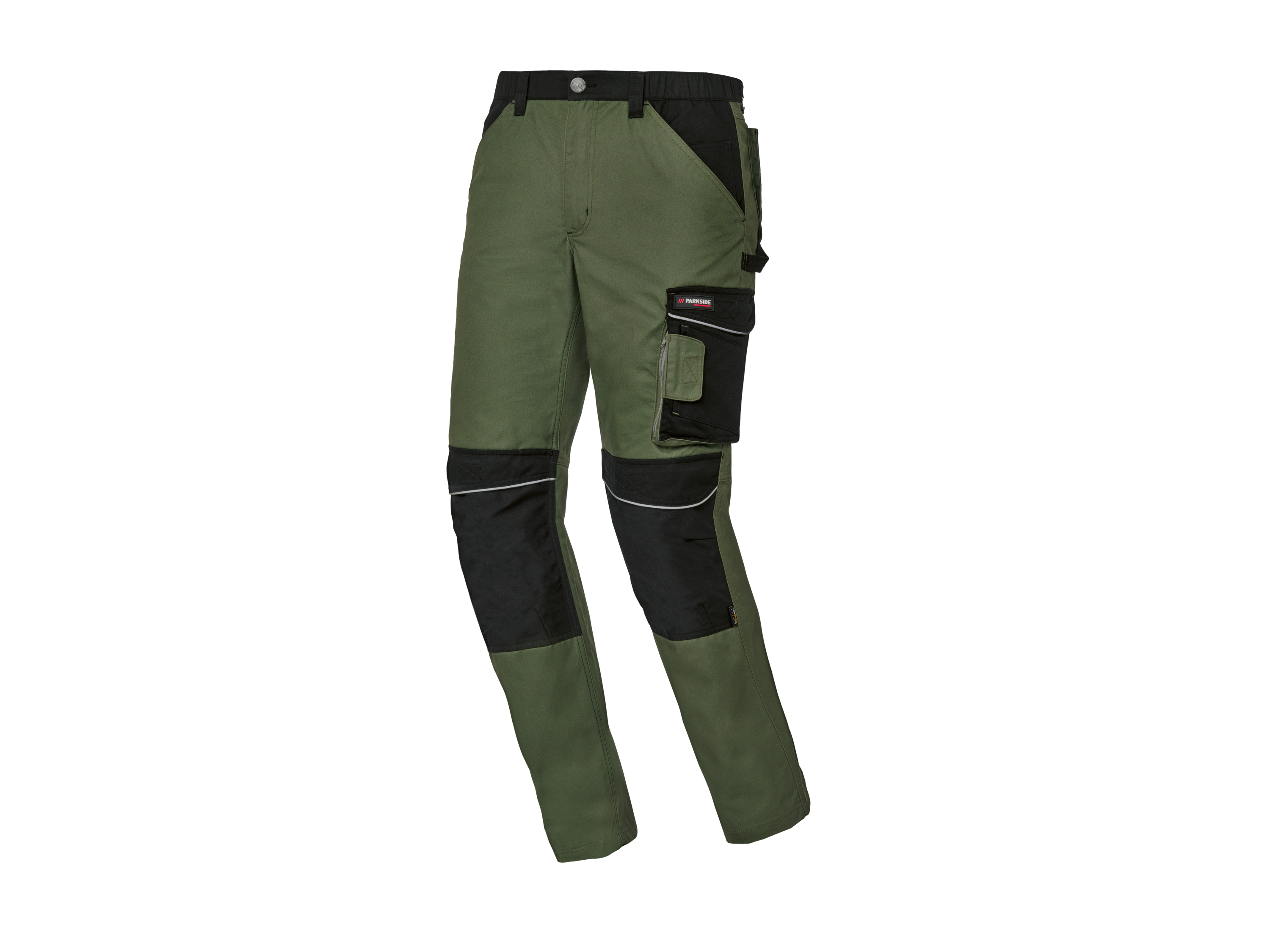 Parkside Performance® Pánské pracovní kalhoty (zelená/černá, 52)