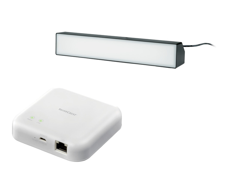  Zobrazit na celou obrazovku Zigbee 3.0 Smart Home Sada centrální jednotky SGWZ 1 A2 a světelné LED lišty, černá, 2dílná - Obrázek 1