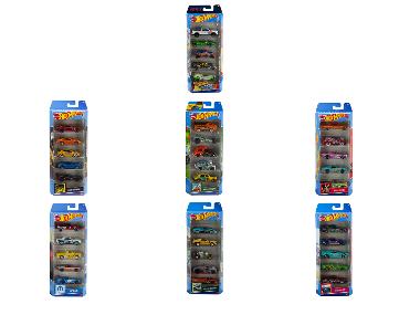 HOT WHEELS Autíčka, 5 kusů